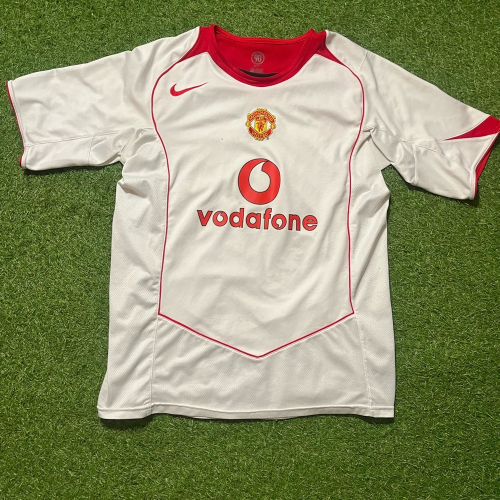 Authentic NIKE Manchester United Blank Red Soccer Jersey Size X-Large XL RARE